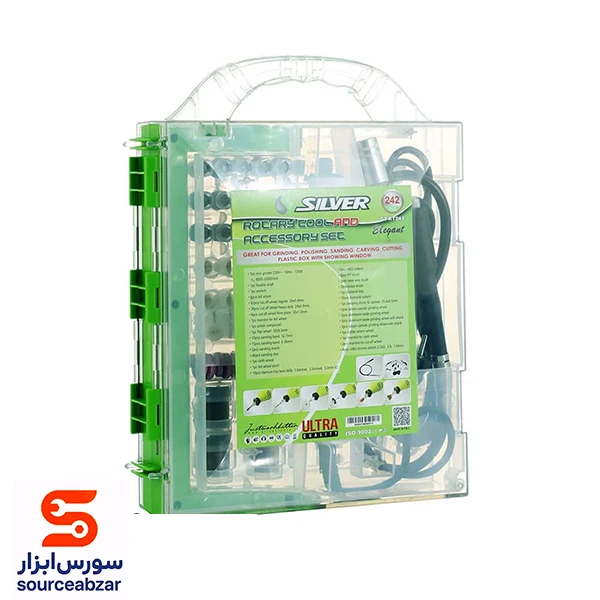 ست 242 پارچه فرز مینیاتوری سیلور 135 وات مدل GT-RT242