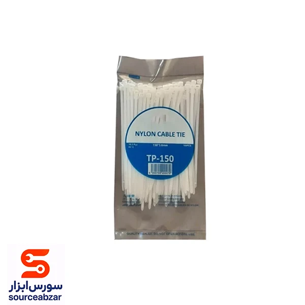 بست کمربندی سفید 15 سانتی سایز 2.5