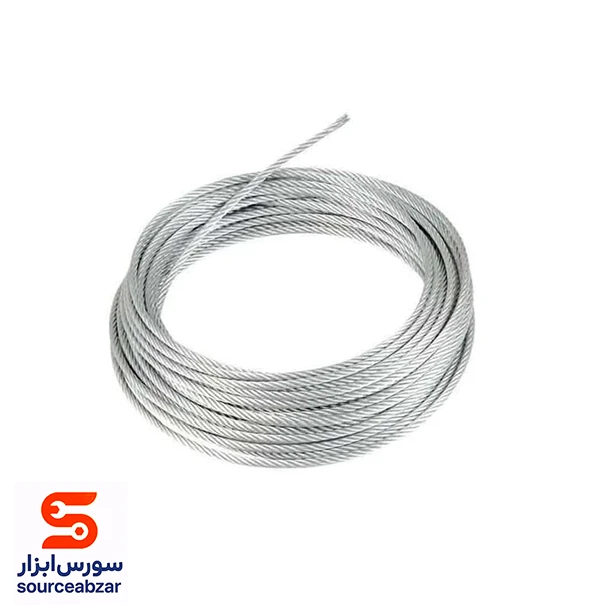 سیم بکسل گالوانیزه 100 متری سایز 6