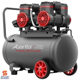 کمپرسورباد 50 لیتری 2 موتور بدون روغن آئوریتا مدل 2-1450X2F50