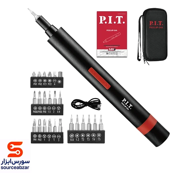پیچ گوشتی شارژی پی ای تی (p i t)  3.6 ولت PES3.6P-24A