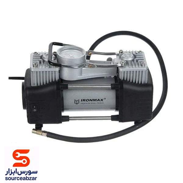 پمپ باد فندکی آیرون مکس دو سیلندر مدل IM-AC55C