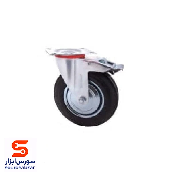چرخ گردان ترمزدار سایز 125