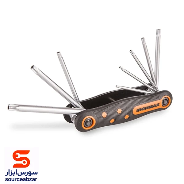 ست 8 عددی آچار ستاره‌ ای چاقویی آیرون‌ مکس مدل IM-1011FT