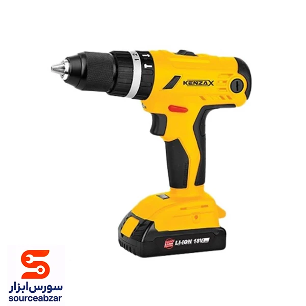 دریل پیچ گوشتی چکشی شارژی کنزاکس 18 ولت مدل KCDI-118