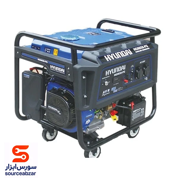 موتور برق هیوندای 6.5 کیلو وات مدل HG9650-PG