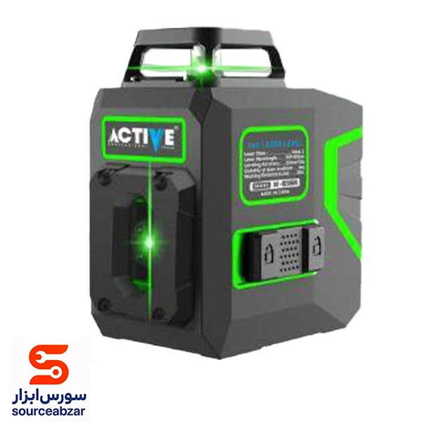 تراز لیزری دو خط 360 درجه اکتیو مدل AC-62360G نور سبز