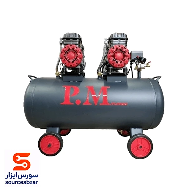 پمپ باد سایلنت توربو پی ام 100 لیتری مدل TM100