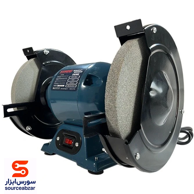 چرخ سنباده رومیزی 20 سانت تک فاز STG2608 استرانگ