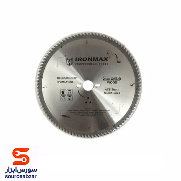 صفحه برش MDF آیرون مکس 300 میلی‌متر مدل ‏96T