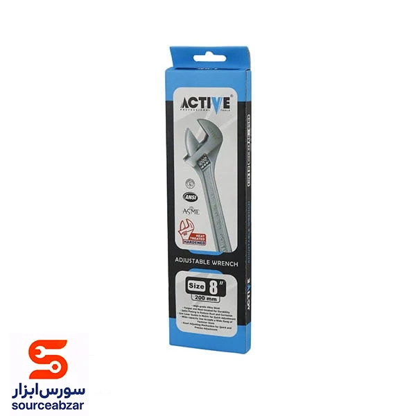 آچار فرانسه اکتیو 8 اینچ مدل AC-6508