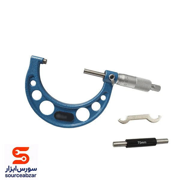 میکرومتر خارج سنج تیتان سایز 75-100 میلی‌متر