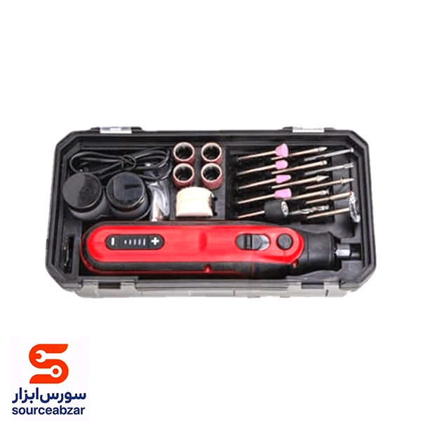 ست 102 پارچه فرز مینیاتوری شارژی توسن 3.6 ولت مدل 9302