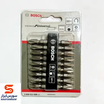 سری پیچ گوشتی 10 تایی دو سر چهار سو بوش