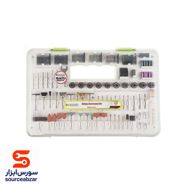 ست 244 پارچه لوازم جانبی فرز انگشتی سیلور مدل GT-RA244