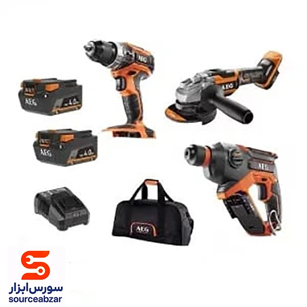 کیت 3 دستگاه شارژی آاگ 18 ولت مدل JP18H3-402