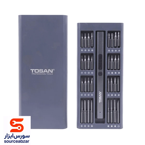 کیت پیچ گوشتی شارژی توسن 3.7 ولت مدل 9002