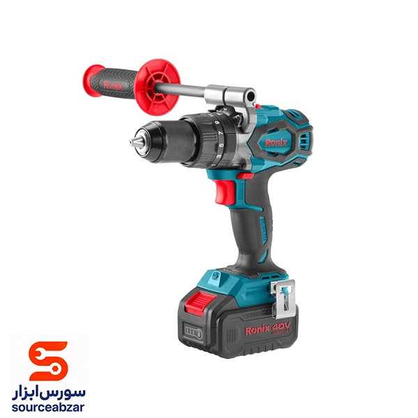 کیت دریل چکشی شارژی براشلس رونیکس 40 ولت مدل 8905-40V دو باتری