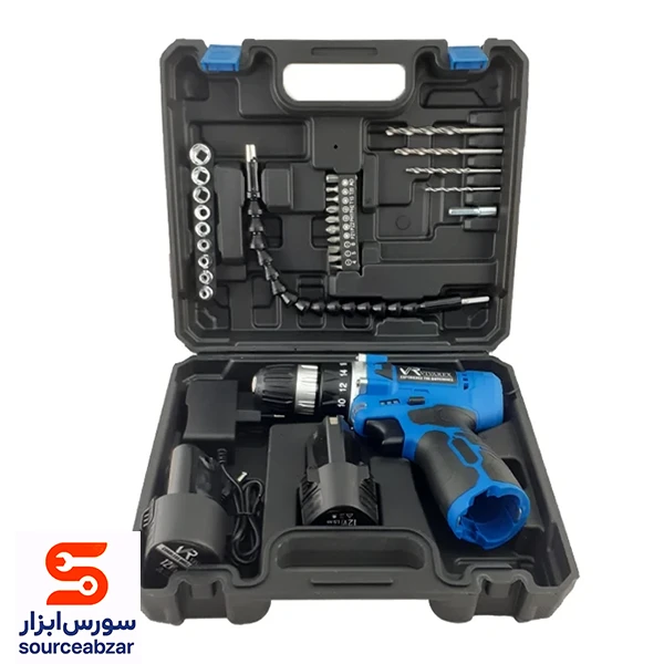 دریل پیچ گوشتی شارژی ویوارکس 12 ولت مدل VR1210-22A دو باتری