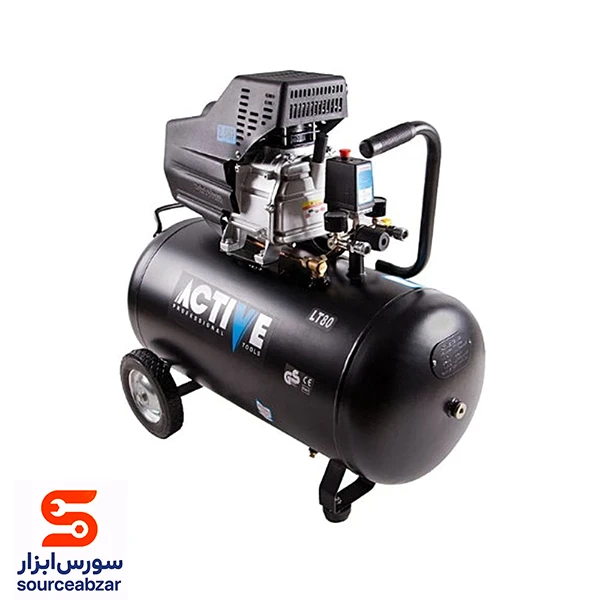 پمپ باد تسمه ای اکتیو 80 لیتری مدل AC-1080