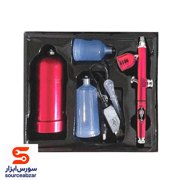 کیت ایربراش شارژی سه کاسه رو
