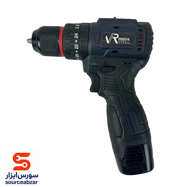 دریل پیچ گوشتی چکشی شارژی براشلس ویوارکس 16 ولت مدل VR1682H-BL