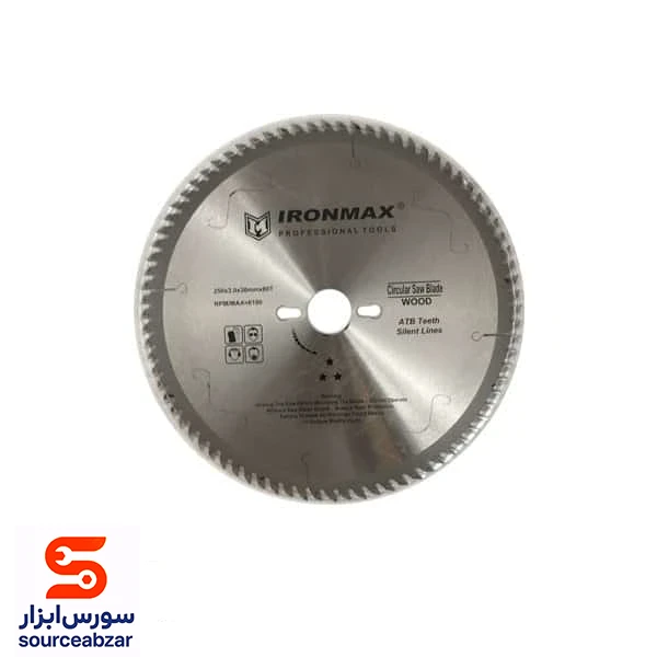 صفحه برش چوب آیرون مکس قطر 250 میلیمتر مدل ‏80T