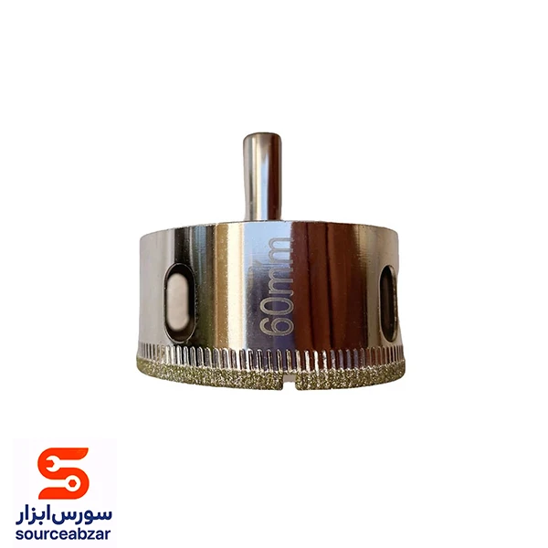مته گردبر شیشه سایز 60 میلیمتری