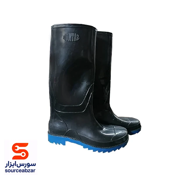 چکمه پلاستیکی مشکی ساق بلند سایز 41