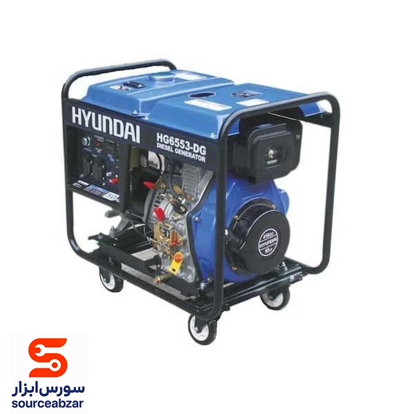 موتور برق گازوییلی هیوندای 5.5 کیلو وات مدل HG6553-DG