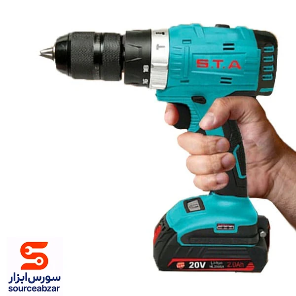 دریل پیچ گوشتی چکشی شارژی اس تی ای 20 ولت مدل LW18STA