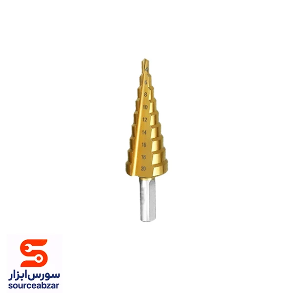مته مخروطی سایز 20-4 میلیمتر