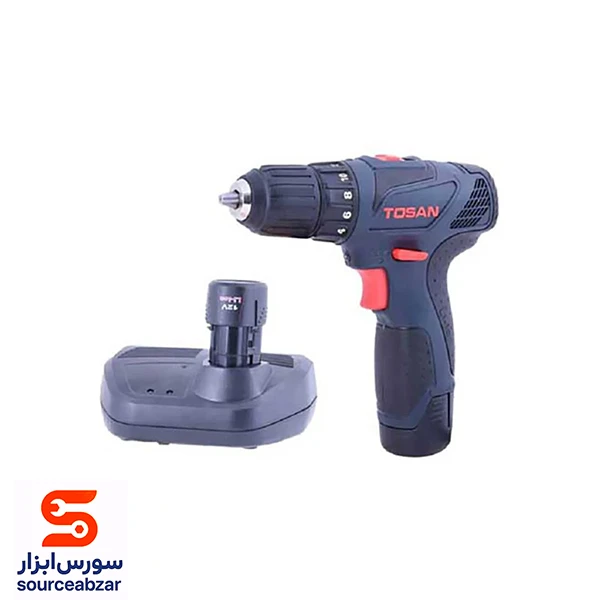 دریل پیچ گوشتی شارژی توسن پلاس 12 ولت مدل 9012SCX