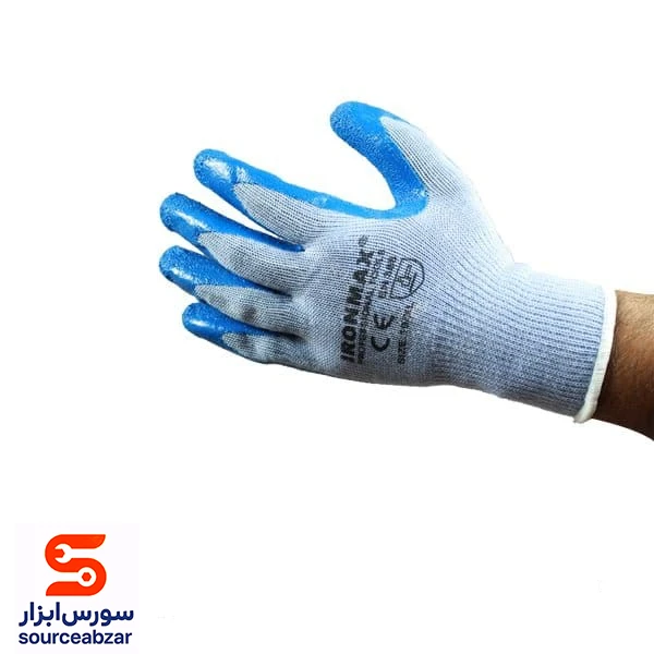 دستکش ایمنی لاتکس آیرون مکس مدل IM-LG101