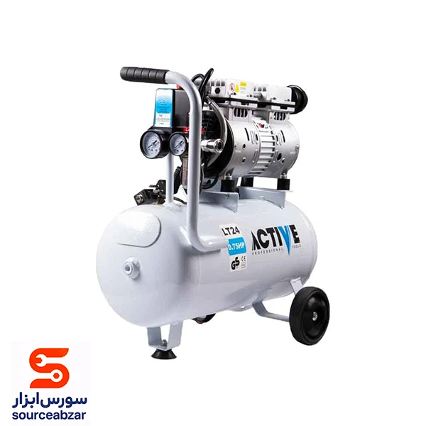 پمپ باد سایلنت اکتیو 24 لیتری مدل AC-1324SN