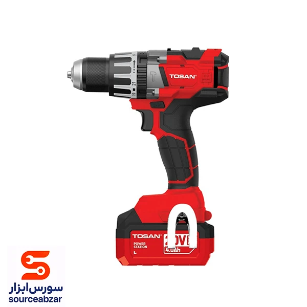 دریل چکشی شارژی براشلس توسن 20 ولت مدل 9622BHS