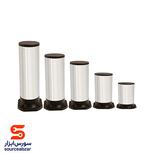 بسته 126 عددی پایه کابینت آلومینیوم خش دار ری صنعت سایز 12