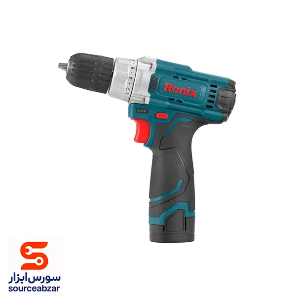دریل پیچ گوشتی شارژی رونیکس 12 ولت مدل 8613 دو باتری