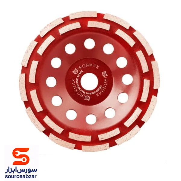 ساب گرانیت بر کاسه ای دو ردیفه آیرون مکس قطر 180 میلیمتر