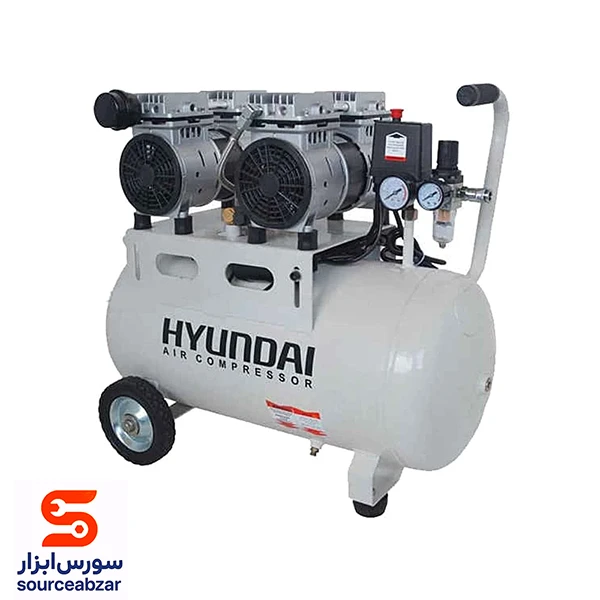 پمپ باد سایلنت هیوندای 25 لیتری مدل 1024-AC