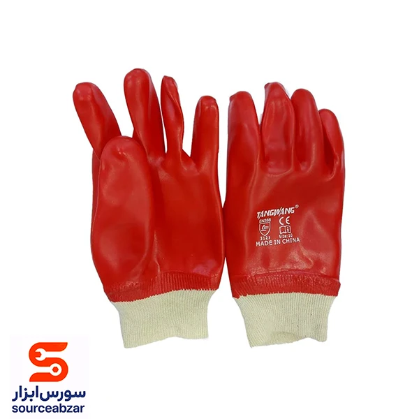 دستکش ضد اسید مچ کش دار کوتاه