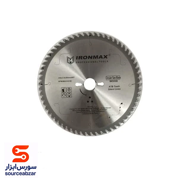 صفحه برش چوب آیرون مکس قطر 250 میلیمتر مدل ‏60T