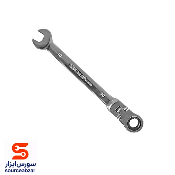 آچار یک سر تخت جغجغه تاشو 10 میلیمتری