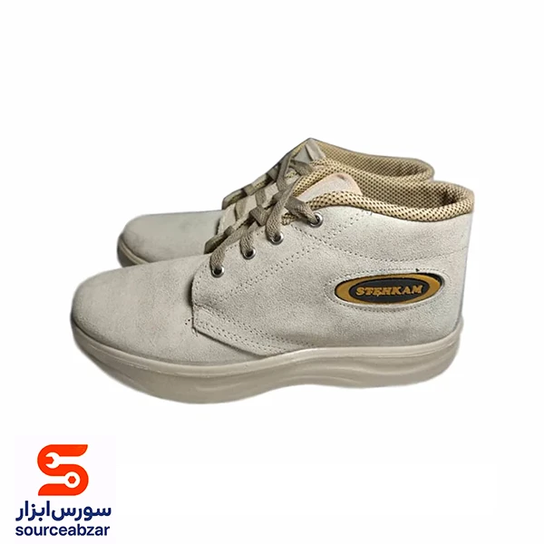 کفش کار ساق بلند کرم سایز 42
