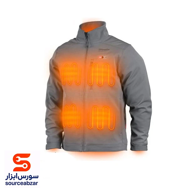 کاپشن هیتردار شارژی میلواکی سایز L مدل M12HJGREY5-0 بدون باتری