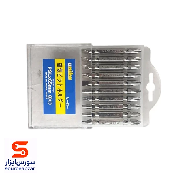 بسته 10 عددی سری پیچ گوشتی دوسو چهارسو ژاپنی 65 میلیمتر