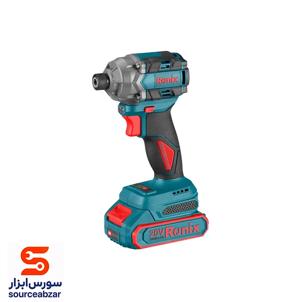 پیچ گوشتی شارژی براشلس رونیکس 20 ولت مدل 8675 دو باتری