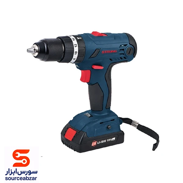 دریل پیچ گوشتی چکشی شارژی استرانگ 18 ولت مدل STG2218