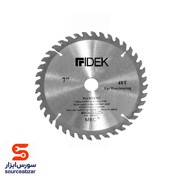 صفحه برش چوب قطر 180 میلیمتر مدل ‏‎40T